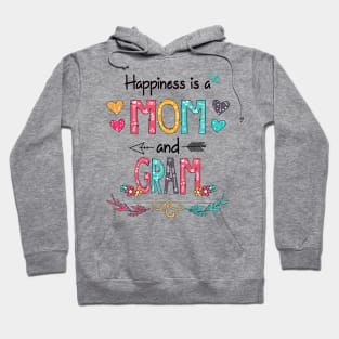 Happiness Is A Mom And Gram Wildflower Happy Mother's Day Hoodie